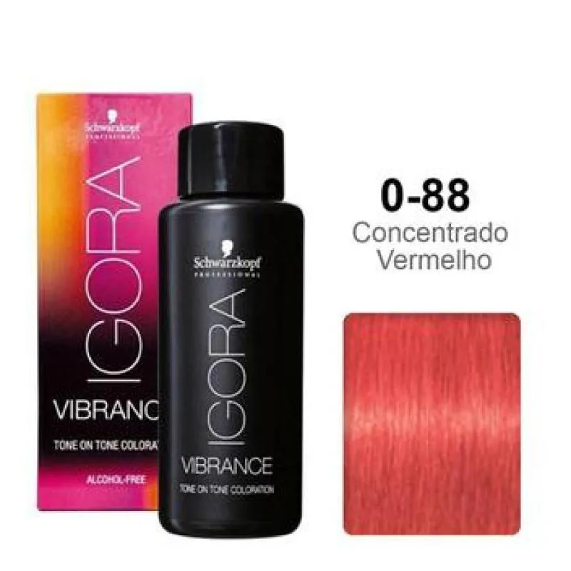 SCHWARZKOPF IGORA VIBRANCE 0-88 POTENCIALIZADOR VERMELHO 60ML