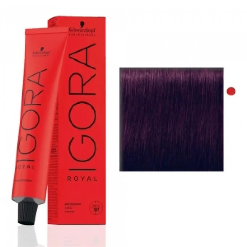 SCHWARZKOPF IGORA ROYAL COLORAçãO 5/99 CASTANHO CLARO VIOLETA EXTRA 60ML