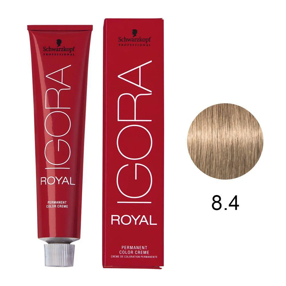 SCHWARZKOPF IGORA ROYAL 8-4 CASTANHO CLARO BEGE 60G