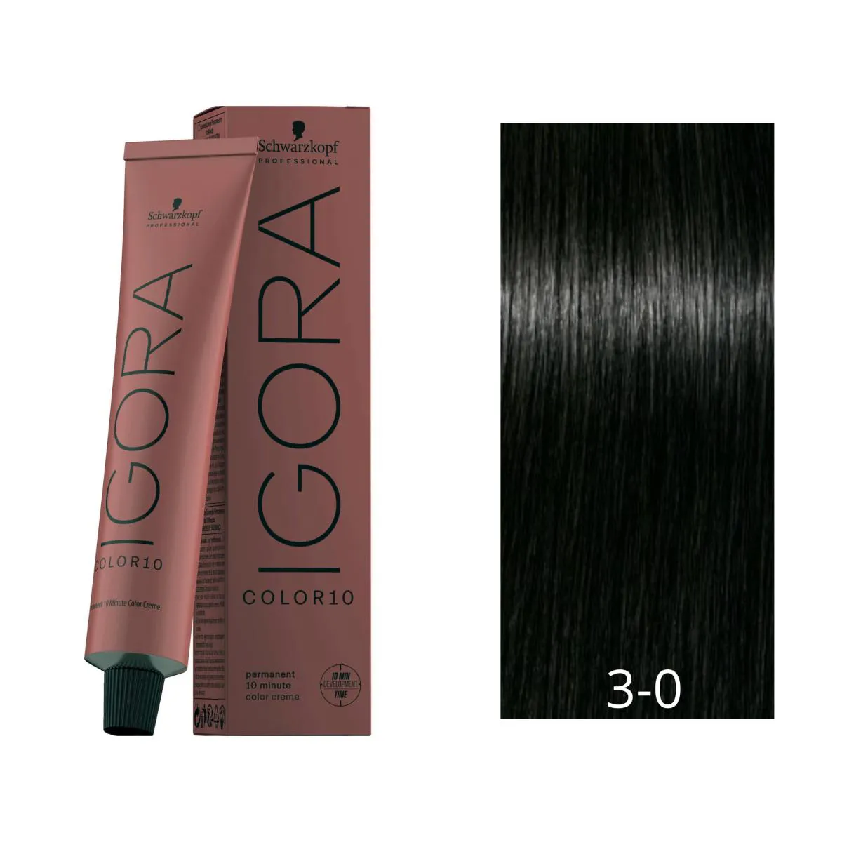 SCHWARZKOPF COLORAçãO IGORA COLOR 10 3.0 CASTANHO ESCURO 60G
