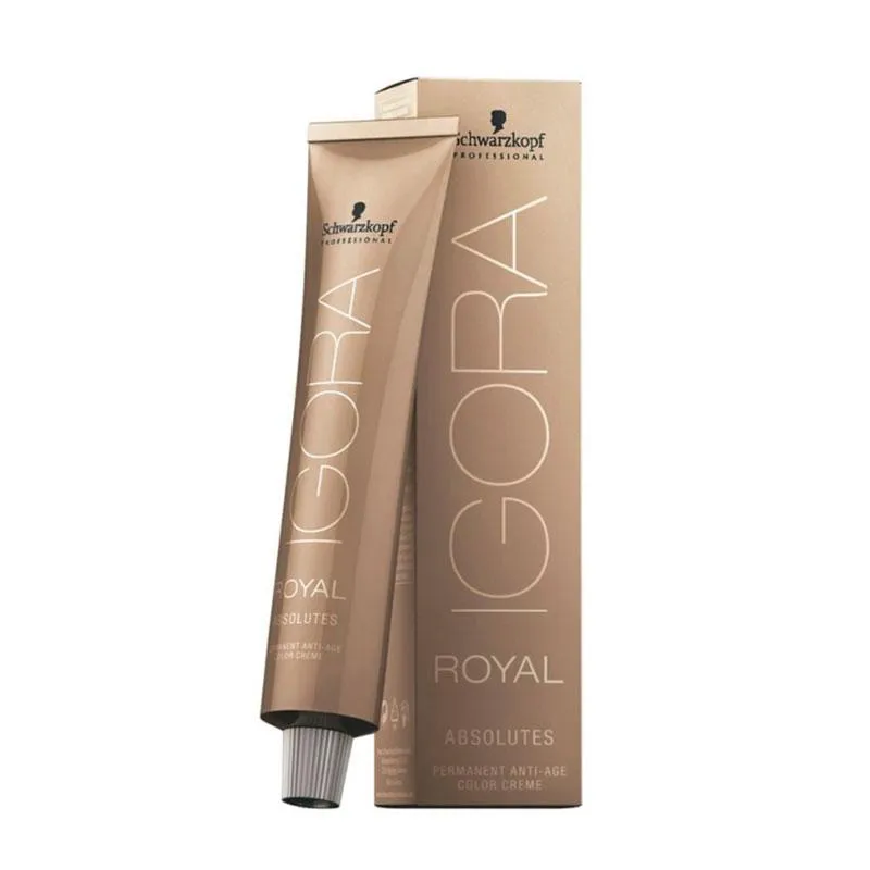 SCHWARZKOPF COLORAçãO IGORA ROYAL ABSOLUTES-IRA 7-60 LOURO MéDIO 60ML