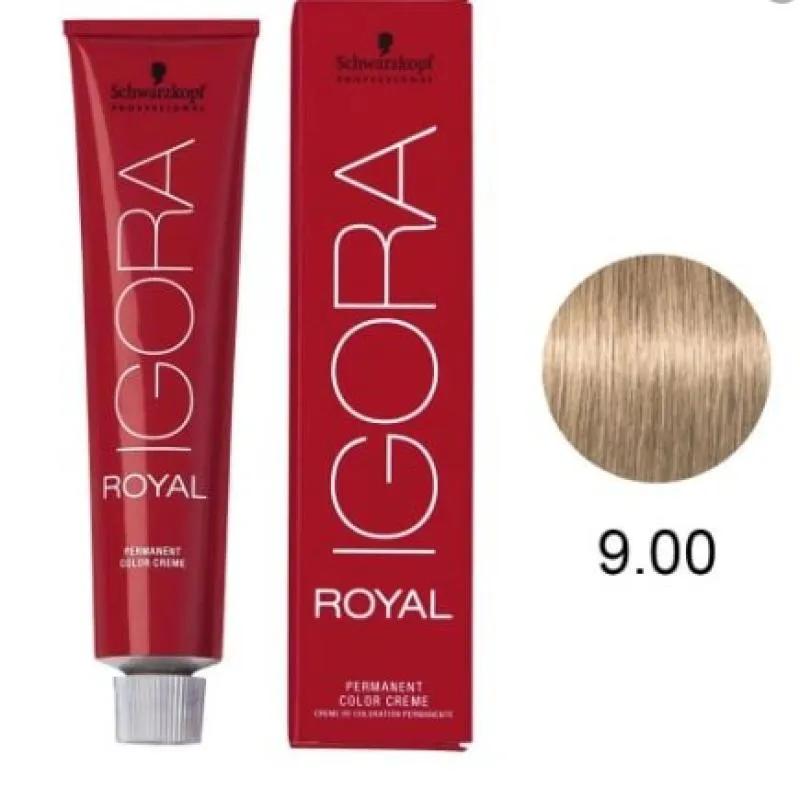 SCHWARZKOPF COLORAçãO IGORA ROYAL 60ML 9.00 LOURO EXTRA CLARO NATURAL 60ML