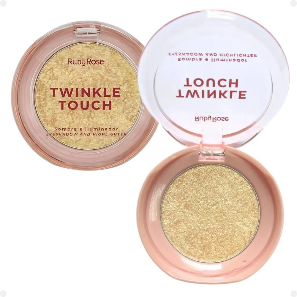 SOMBRA E ILUMINADOR RUBY ROSE TWINKLE TOUCH GOLDEN DAZE HB-M1004-2
