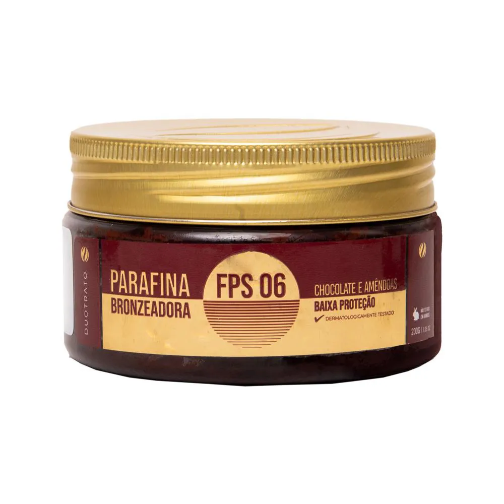 PARAFINA BRONZEADORA DUOTRATO 200G - CHOCOLATE E AMENDOAS