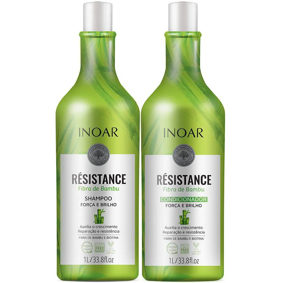 INOAR - RESISTANCE BAMBU SHAMPOO + CONDICIONADOR LITRO