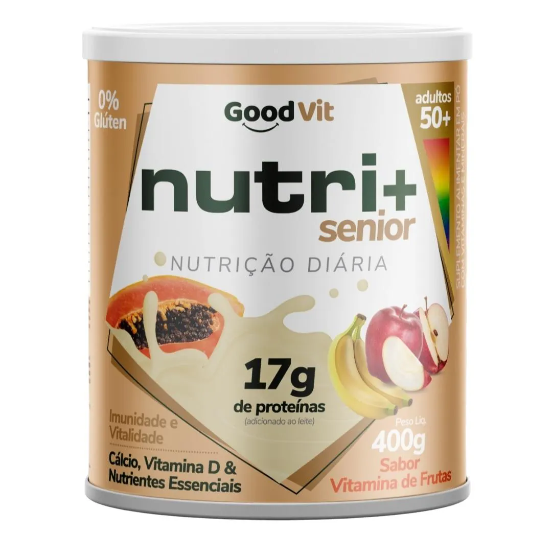 SUPLEMENTO ALIMENTAR NUTRI+ SêNIOR 50+ VITAMINA DE FRUTAS 400G
