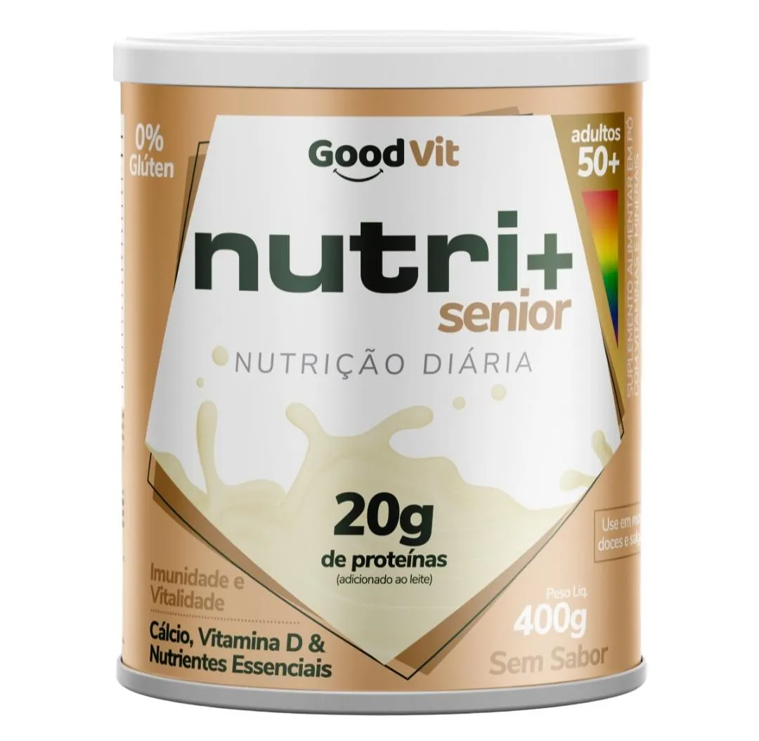 SUPLEMENTO ALIMENTAR NUTRI+ SêNIOR 50+ SEM SABOR 400G