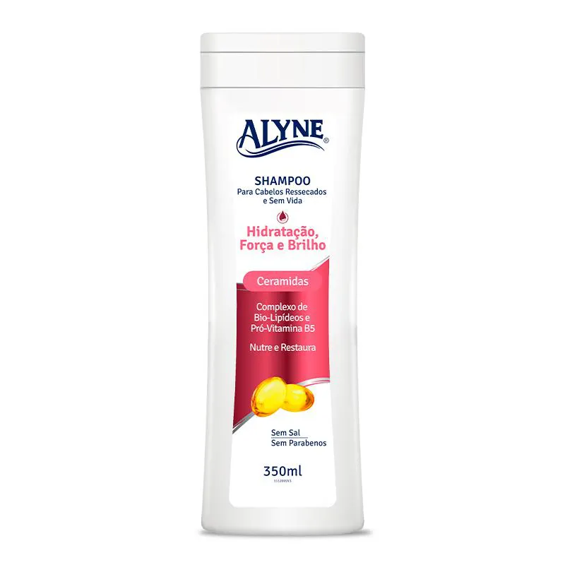 SHAMPOO ALYNE HIDRATAçãO FORçA E BRILHO 350ML