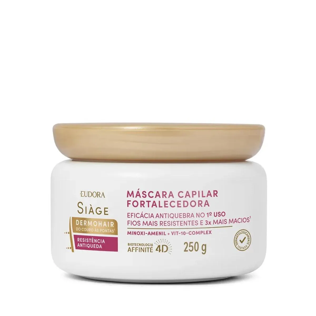 EUDORA SIàGE DERMO HAIR RESISTêNCIA ANTIQUEDA MáSCARA CAPILAR 250G