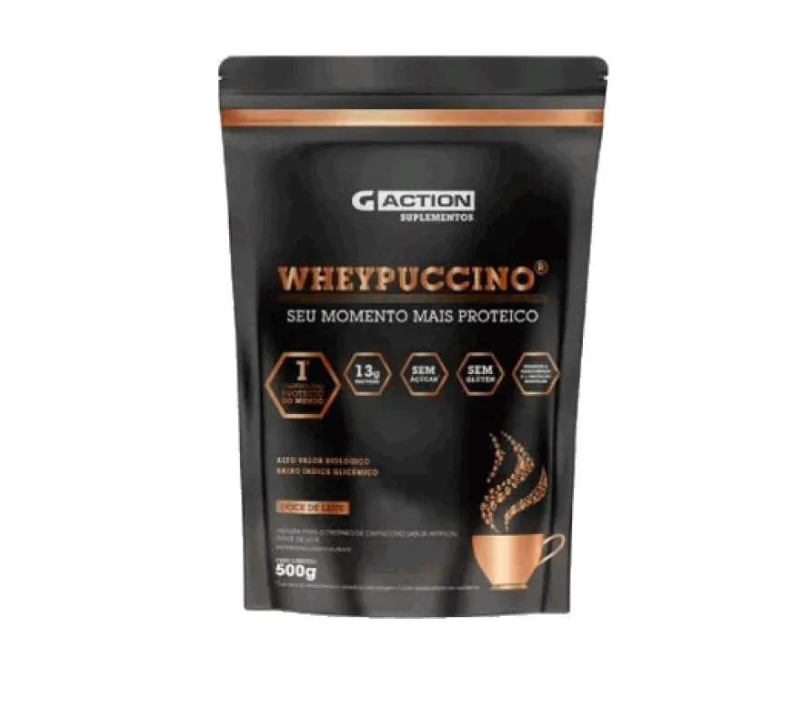 WHEYPUCCINO - SACHE (500G) - SABOR: DOCE DE LEITE