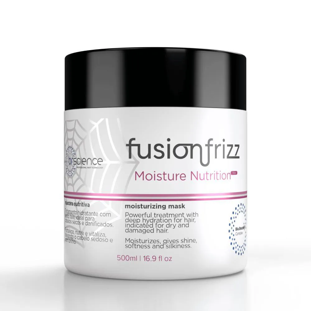 BRSCIENCE MáSCARA FUSIONFRIZZ MOISTURE NUTRITION TEIA 500ML