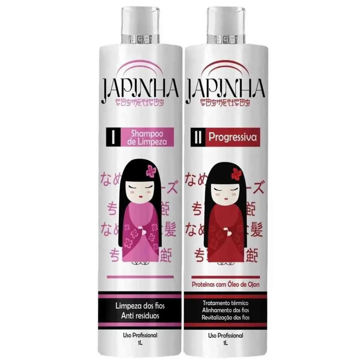KIT ESCOVA PROGRESSIVA ÓLEO OJON 1L JAPONESA JAPINHA