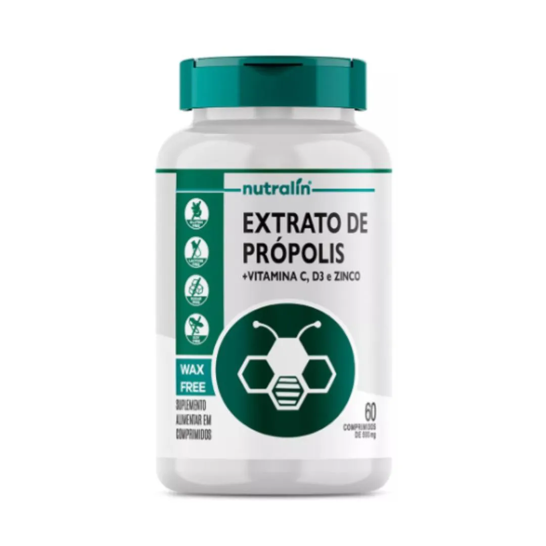 EXTRATO DE PROPOLIS 60 COMPS NUTRALIN