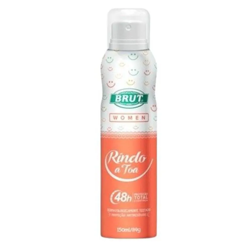 DESODORANTE AEROSOL BRUT 150ML FEMININO RINDO A TOA