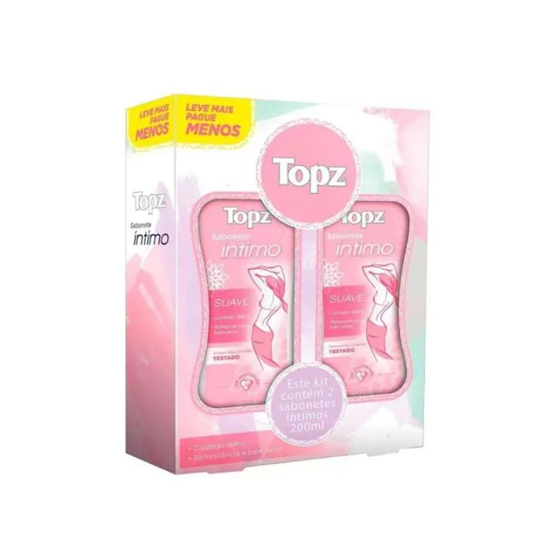 SABONETE INTIMO TOPZ 200ML SUAVE LEVE
