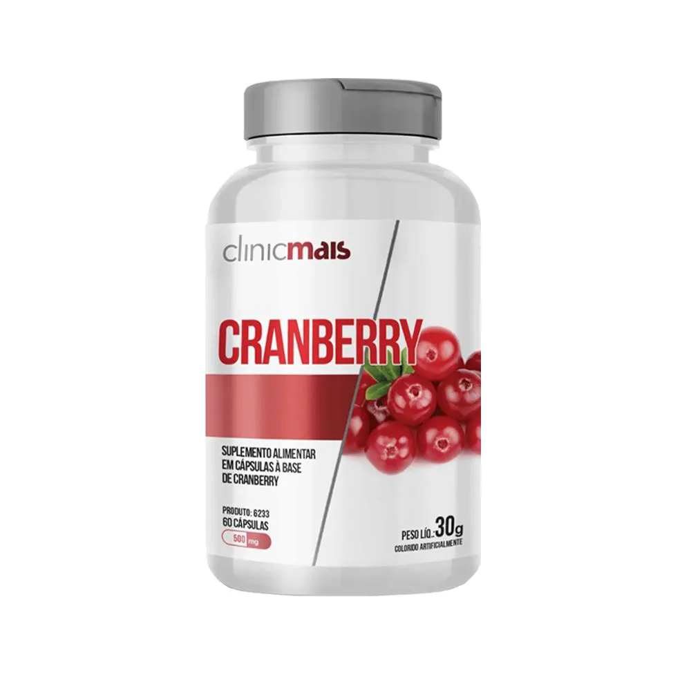 CRANBERRY 500MG CLINICMAIS 60 CáPSULAS