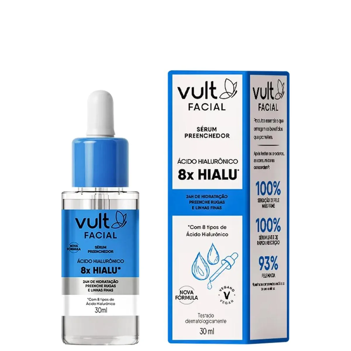 VULT FACIAL ÁCIDO HIALURôNICO SéRUM PREENCHEDOR 30ML (7899852026183)