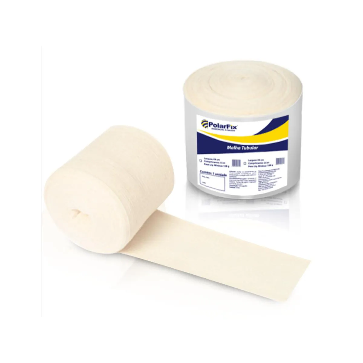 MALHA TUBULAR DE ALGODãO POLAR FIX 06 CM X 15 M