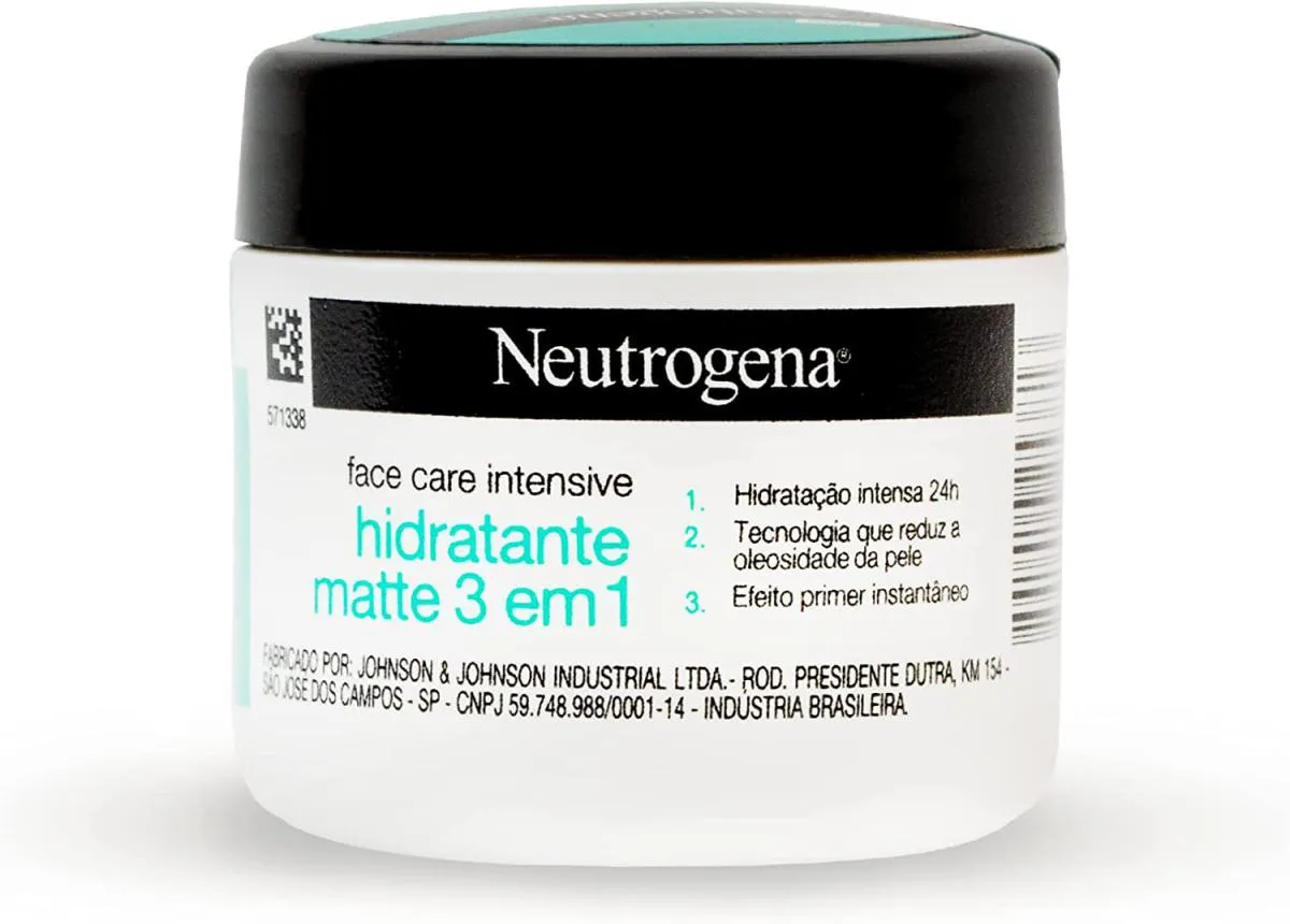 KIT NEUTROGENA FACE CARE INTENSIVE HIDRATANTE 3 EM 1 100G + ANTISSINAIS FPS22 100G