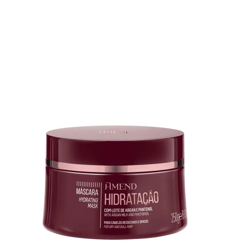 CRONOGRAMA CAPILAR MáSCARA DE HIDRATAçãO AMEND MASCARAS ESSENCIAIS 250G