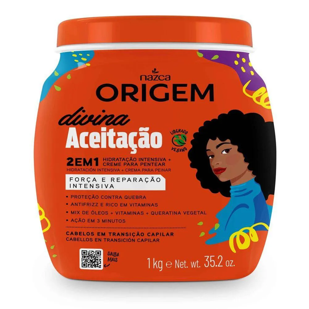 CREME PARA TRATAMENTO ORIGEM 1KG 2 EM 1 DIVINA ACEITAçãO