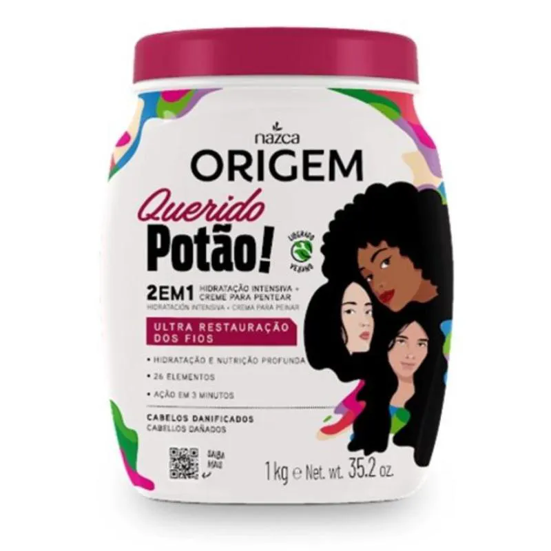 CREME PARA TRATAMENTO ORIGEM 1KG 2 EM 1 QUERIDO POTãO