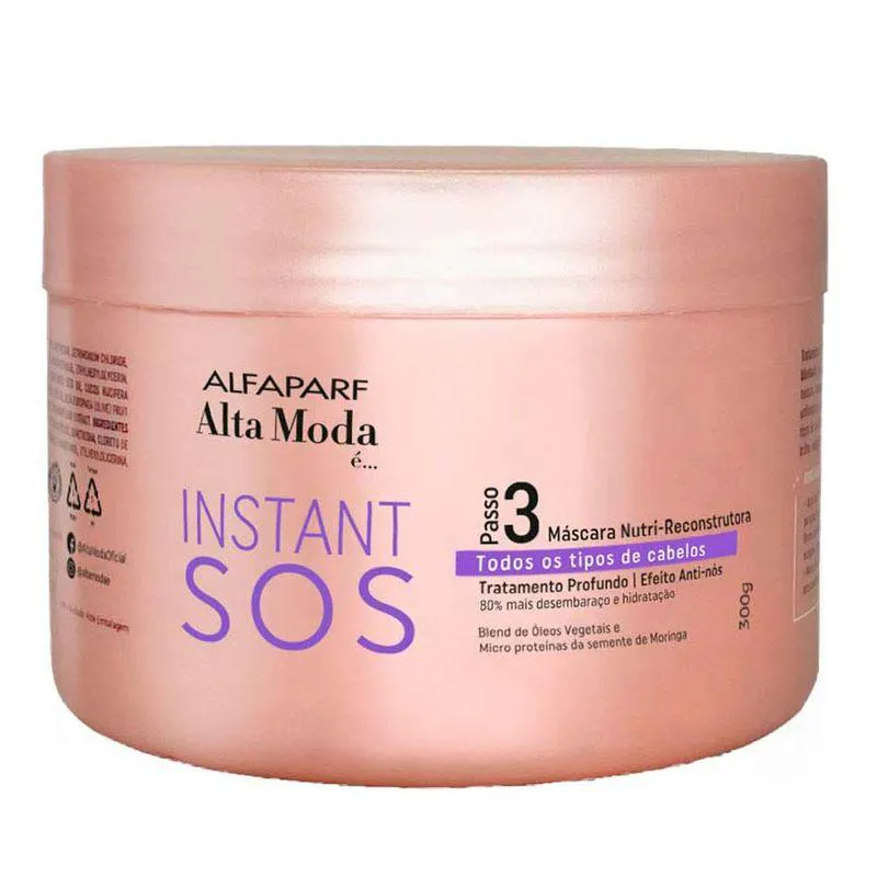CREME PARA TRATAMENTO SOS INSTANT 300G NUTRI-RESCONSTRUçãO