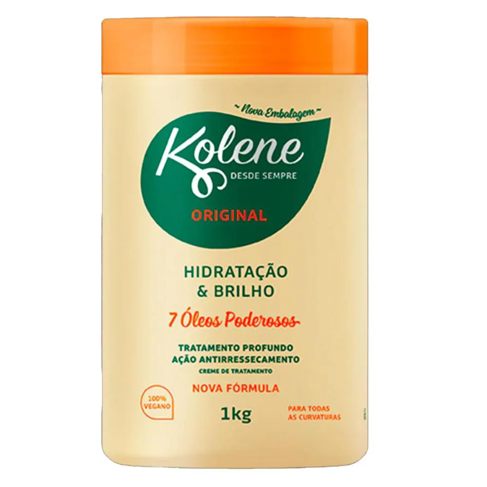 CREME PARA TRATAMENTO KOLENE 1KG CRONOGRAMA HIDRATAçãO