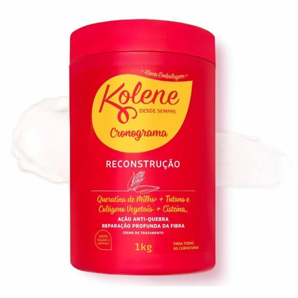 CREME PARA TRATAMENTO KOLENE 1KG CRONOGRAMA RECONSTRUçãO