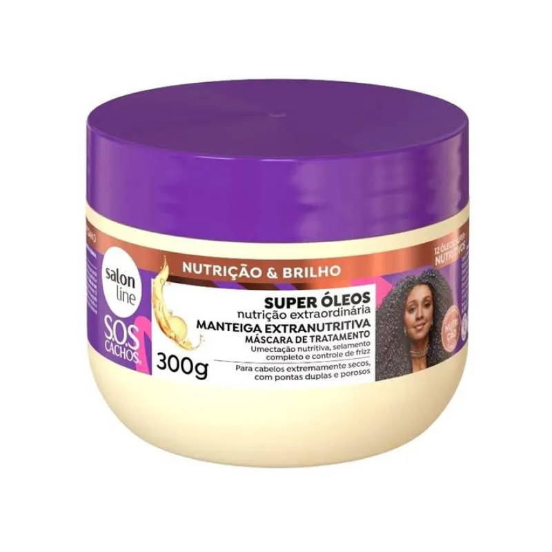 CREME PARA TRATAMENTO SALON LINE 300G MEU LISO MANTEIGA EXTRANUTRI SUPER