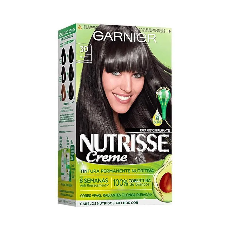 TINTURA NUTRISSE 30 GRAFITE CASTANHO ESCURO