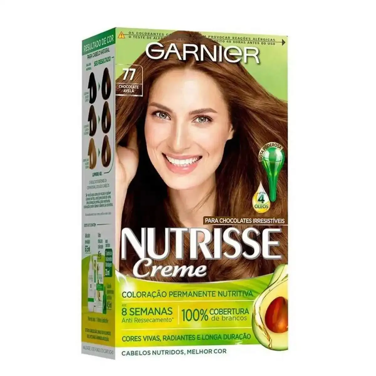 TINTURA NUTRISSE 77 CHOCOLATE AVELã