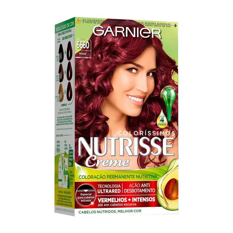 TINTURA GARNIER NUTRISSE CREME 6660 ROUGE