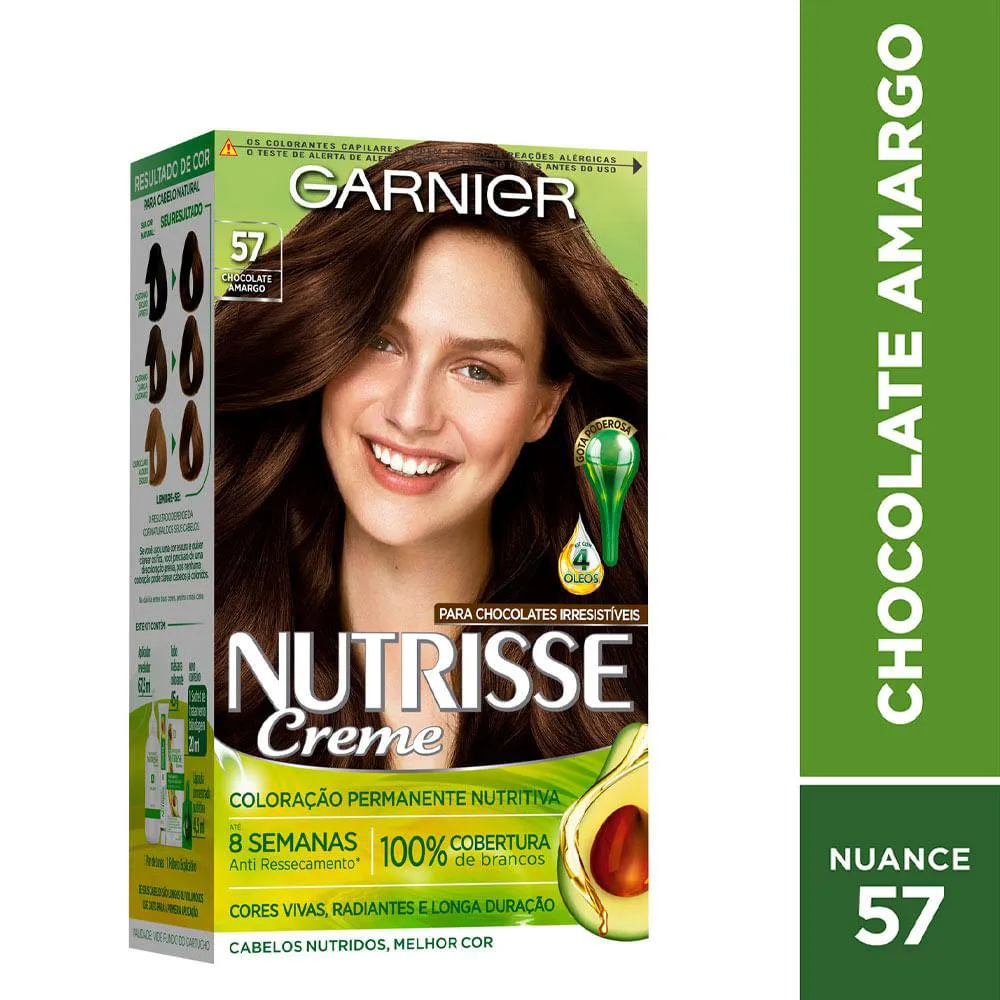 TINTURA GARNIER NUTRISSE 57 CHOCOLATE AMARGO