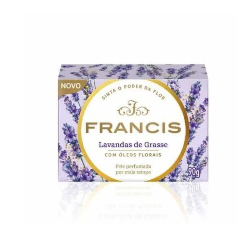 SABONETE FRANCIS CLáSSICO 90G LILAS SEM ROSAS LUXEMBURGO