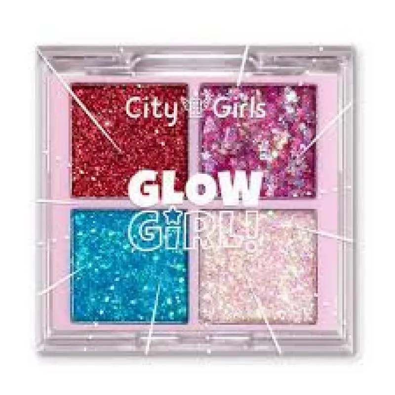 PALETA GLITTER GLOW GIRL CITY GIRLS COR: A