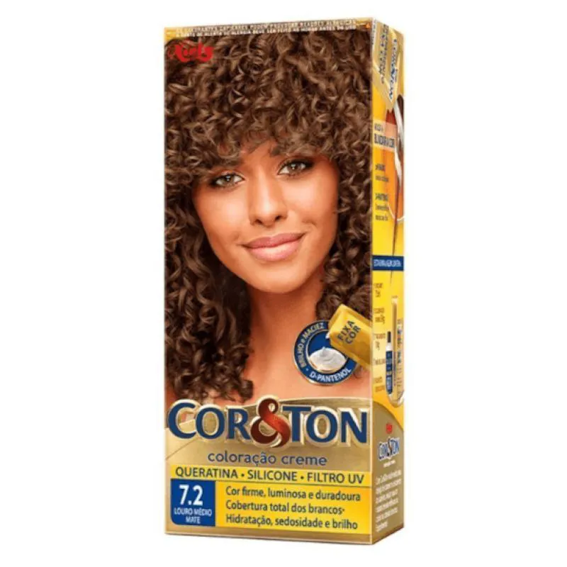 Niely Coloração Cor&Ton 7.2 Louro Médio Matte 50g
