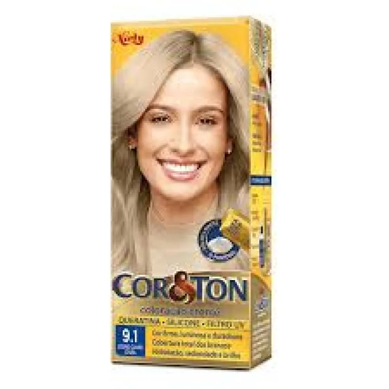 Niely Coloração Cor&Ton 9.1 L Claro Cinza 50g
