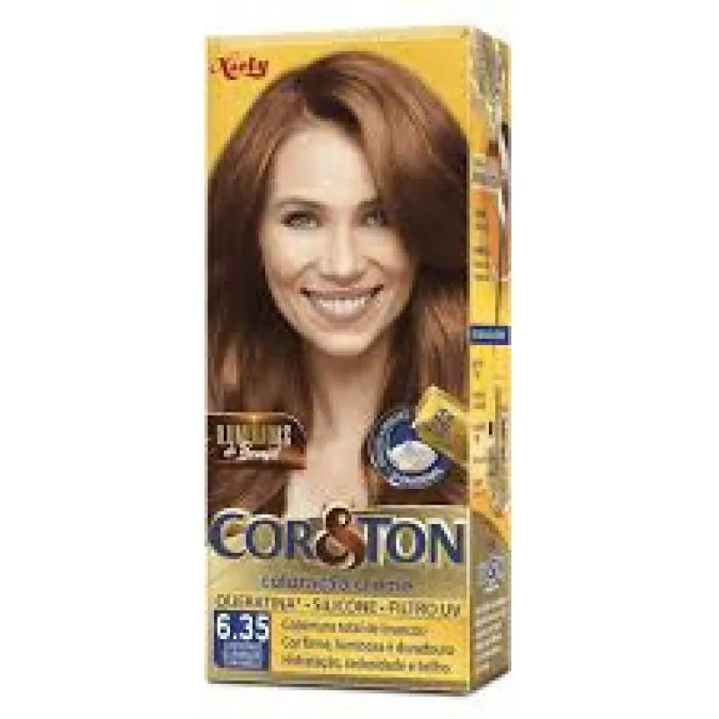 Niely Coloração Cor&Ton 6.35 Castanho Iluminado Caramelo 50g