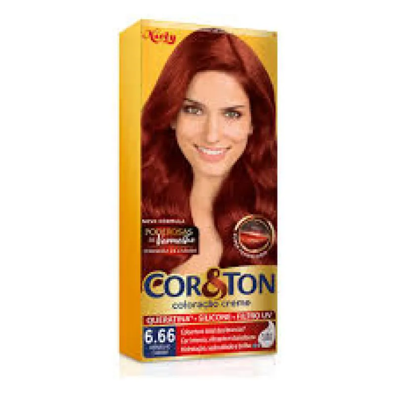 Niely Coloração Cor&Ton 6.66 Louro Escuro Vermelho 50g