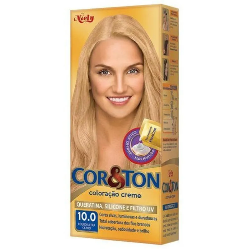 Niely Coloração Cor&Ton 10.0 Louro Ultra Claro 50g