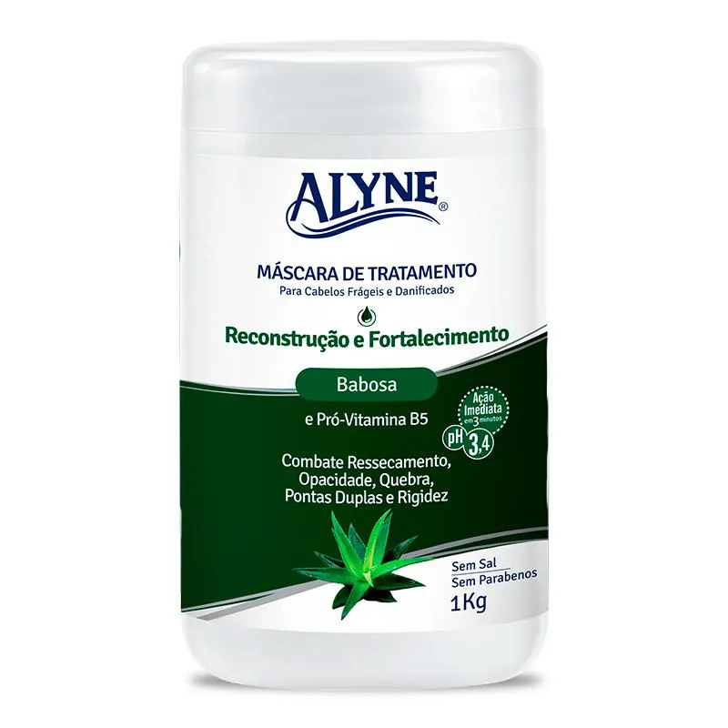 MáSCARA TRATAMENTO ALYNE RECONSTRUçãO E FORTALECIMENTO 1KG