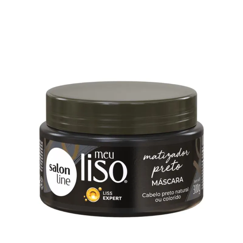 MáSCARA SALON LINE M LISO MATIZADOR PRETO 300G