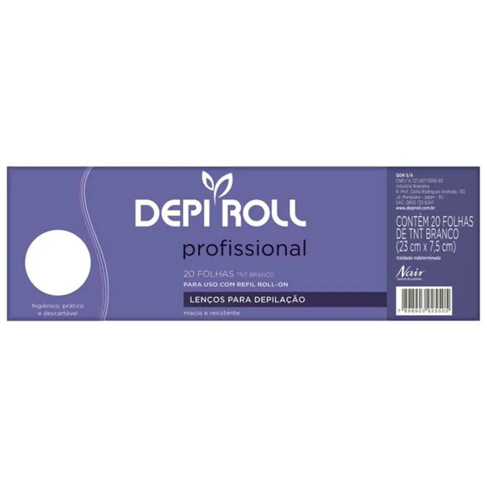 LENçOS PARA DEPILAçãO DEPI ROLL 20 UNIDADES