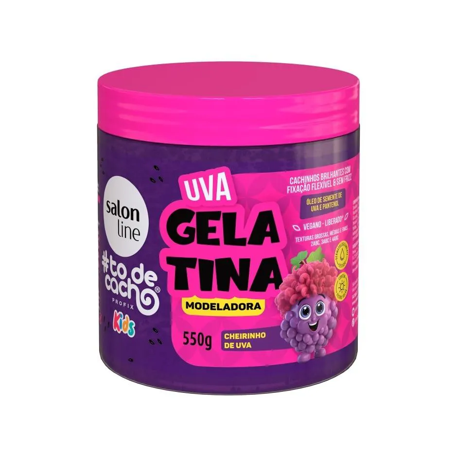 GELATINA SALON LINE #TODECACHO KIDS UVA 550G