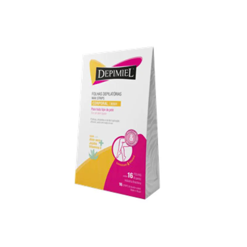 FOLHAS PARA DEPILAçãO CORPORAL DEPIMIEL 16 FOLHAS