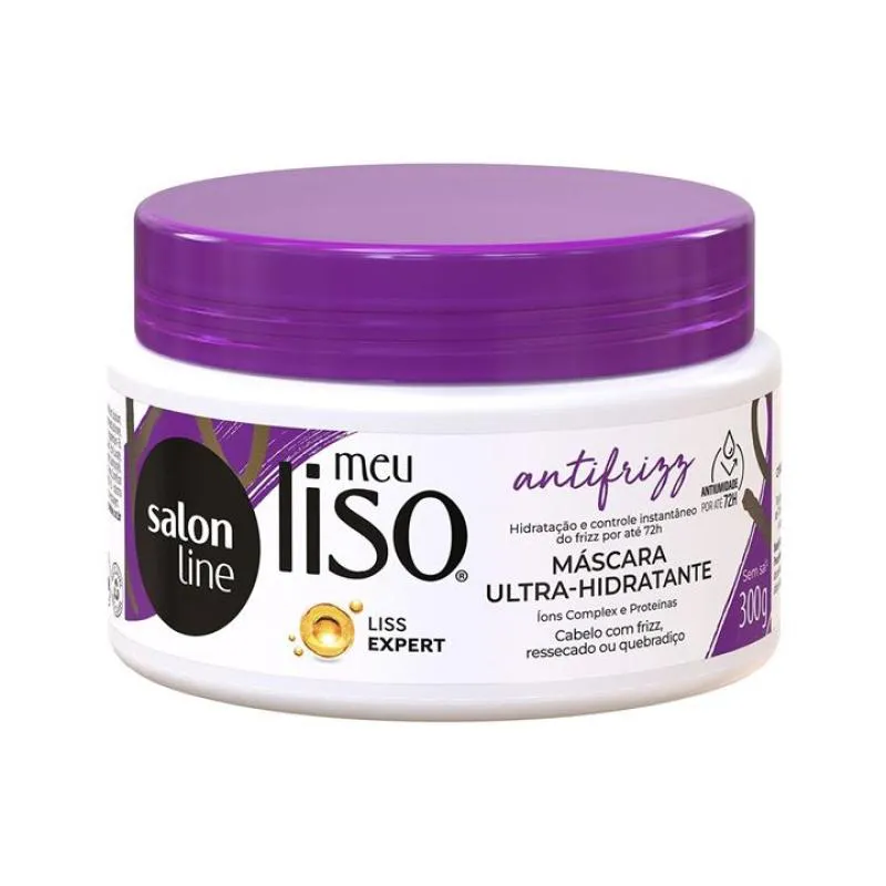 CREME PARA TRATAMENTO SALON LINE MEU LISO 300G ANTIFRIZZ