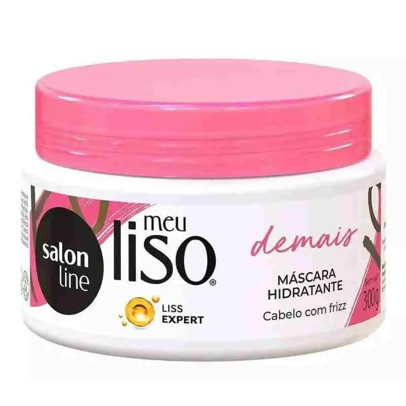 CREME PARA TRATAMENTO SALON LINE MASCARA MEU LISO 300G DESMAIADO