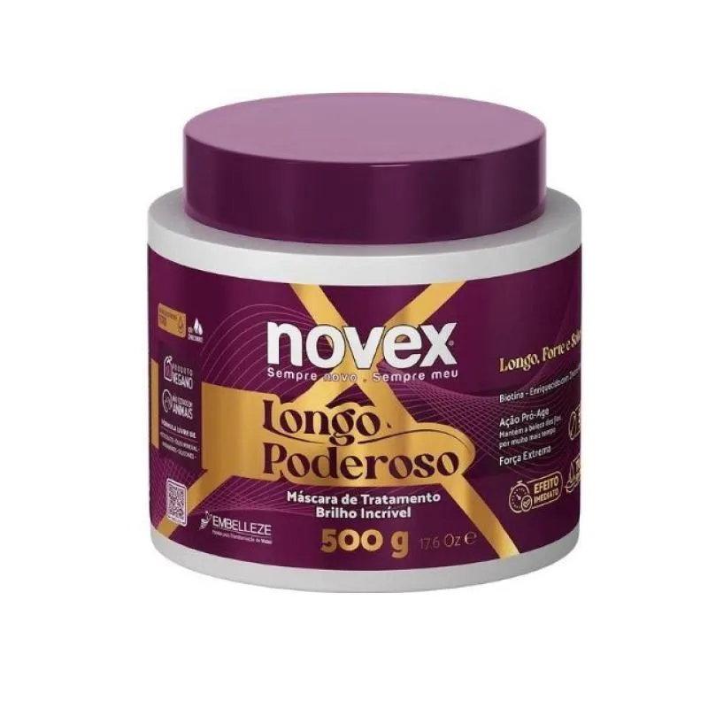 CREME PARA TRATAMENTO NOVEX 500G LONGO PODEROSO