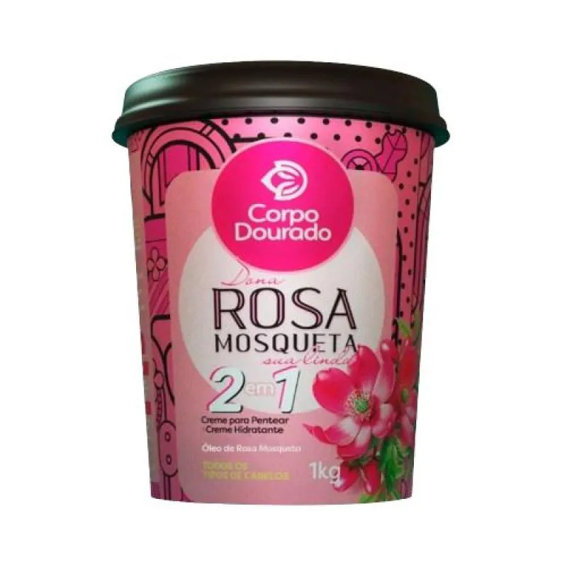 CREME PARA TRATAMENTO CORPO DOURADO 1KG DONA ROSA MOSQUETA